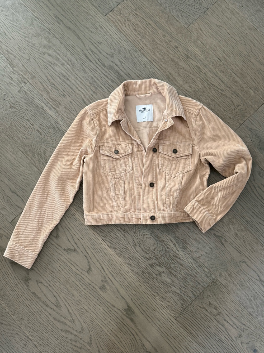 Abercrombie & Fitch Hollister Tan Corduroy Jacket
